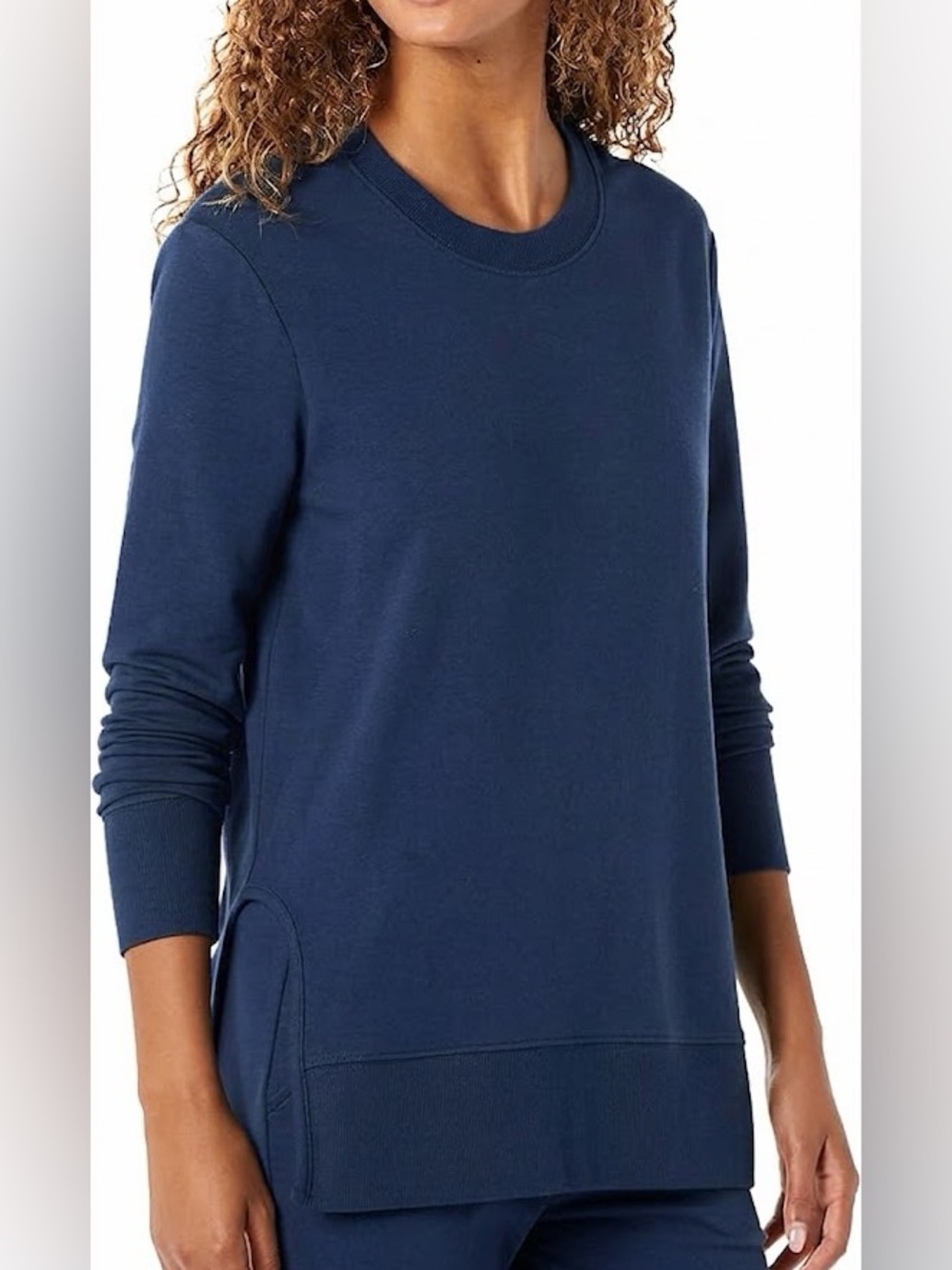 Daily Ritual Crewneck Sweatshirt- Navy